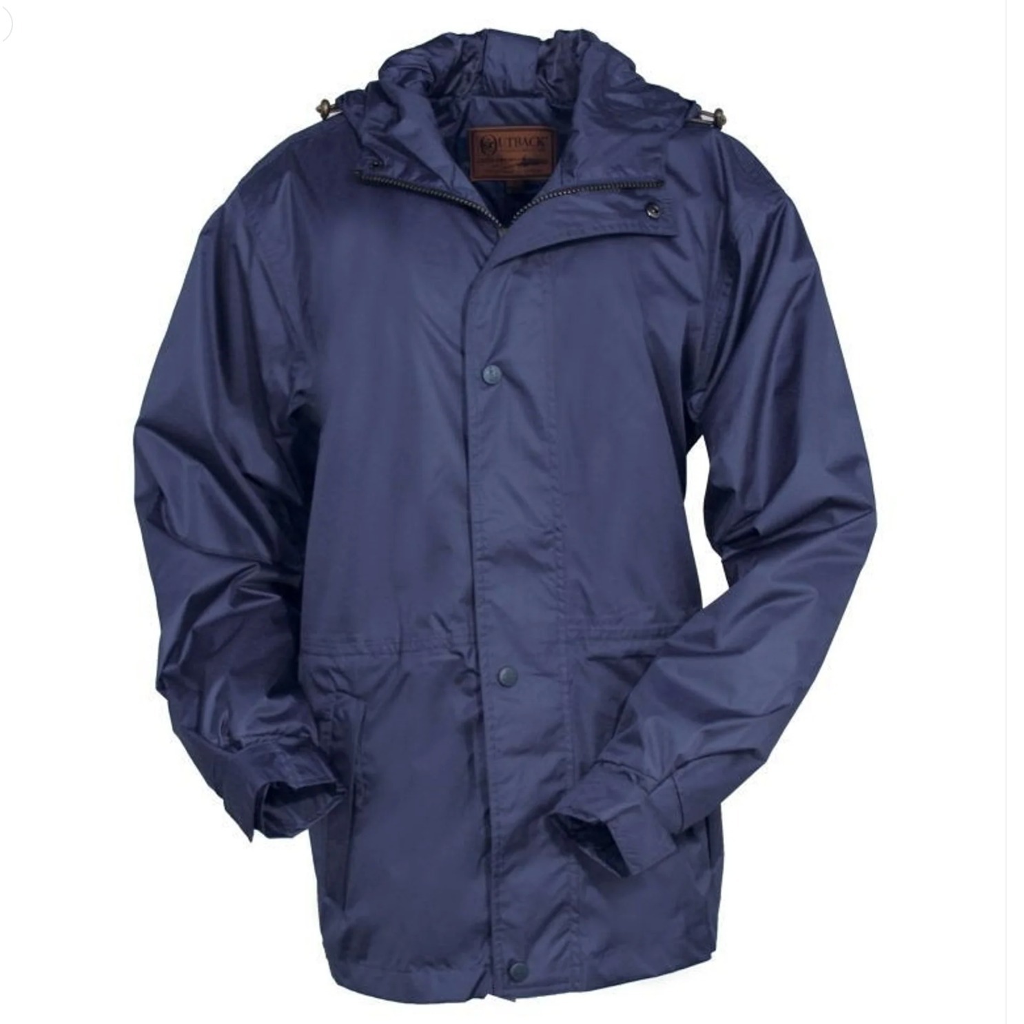 Outback Trading Co Pak-A-Roo Parka Navy Blue Waterproof Packable Rain Jacket Sm